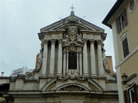 Italy Rome Piazza Di Trevi Santi Vincenzo E Anastasio A Fontana