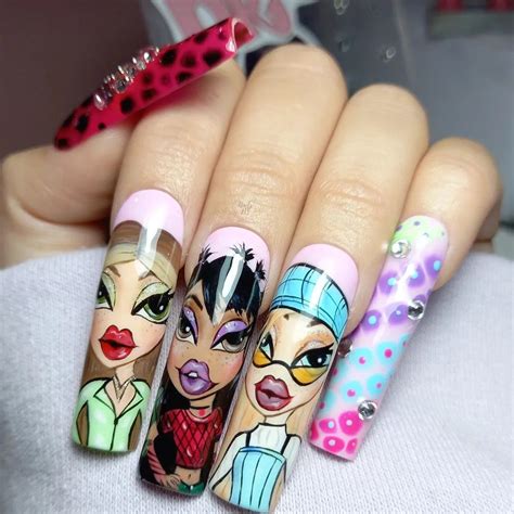 Nails Bratz Nail Inspo Nail Designs Barbie Nail Art Doll Nails