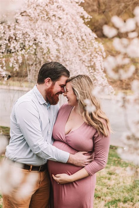 Madison Cincinnati Maternity Session In The Cherry Blossoms Kristin