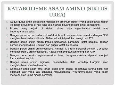 Metabolisme Asam Amino Ppt