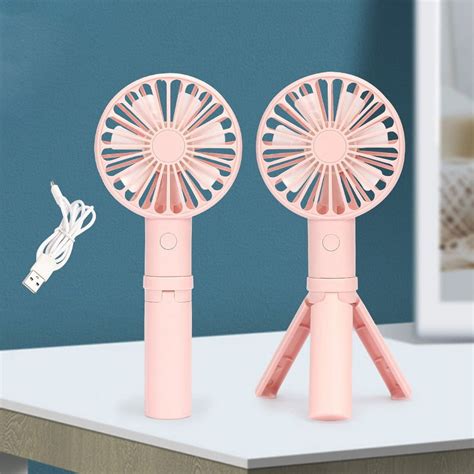 Battery Operated Handheld Portable Mini Fan, USB Rechargeable, 3 Speeds ...