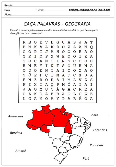 Ca A Palavras De Geografia Librain