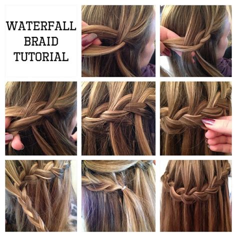 Waterfall Braid Tutorial Pictorial Waterfall Braid Tutorial Braided