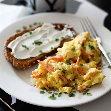 Salmon And Eggs Recipe Smoked Salmon And Scrambled Eggs