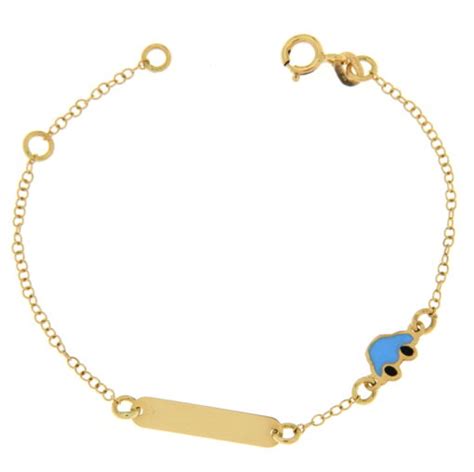 Bracciale Bimbo Da Incisione Giallo In Oro Kt Brb Taormina