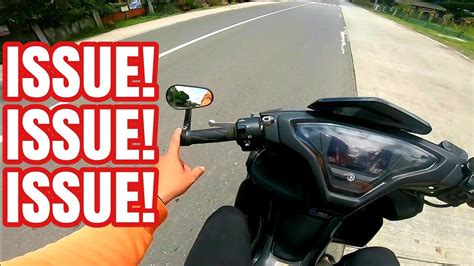 Bar End Side Mirror Issue Aerox 155 Youtube