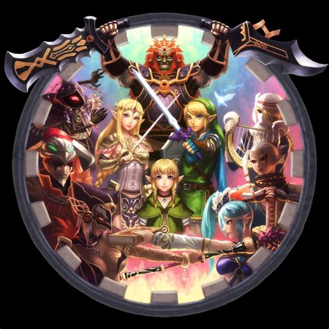 Link Princess Zelda Ganondorf Sheik Navi And 6 More The Legend Of