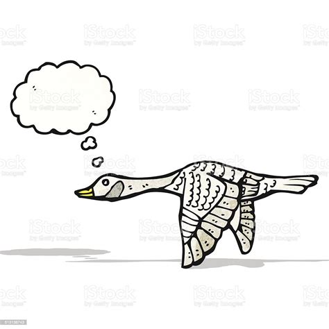 Cartoon Flying Goose Stock Illustration Download Image Now Bizarre Cheerful Clip Art Istock