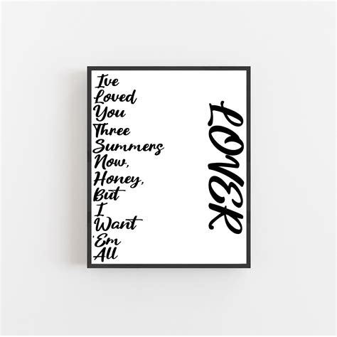 Taylor Swift Printable Lover Wall Art Bedroom Home Decor - Etsy