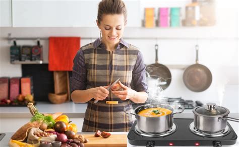 Amazon Moclever 2000W Dual Burner Electric Hot Plate Portable Countertop Stove With 5