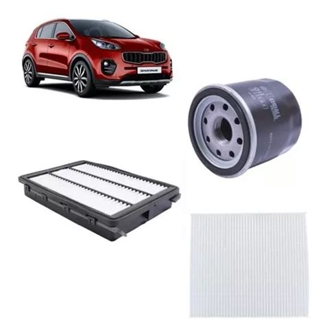 Kit Filtro Aceite Aire Polen Para Kia Sportage Cuotas