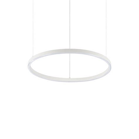 Lampadario Ideal Lux Oracle Slim Sp D050 Round Bianco Led 32w 4000k Per