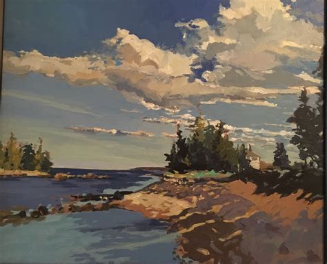 Oil Mt Desert Island 20 By 28 Landscape Paintings Desert Island