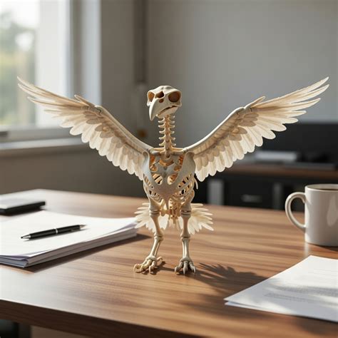 eagle skeleton anatomy highly detailed bird skeletal  model