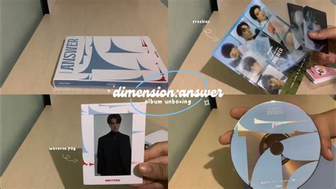 Unboxing Enhypens Dimensionanswer Album Yet Version☁️ ☻ Youtube