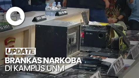 Penampakan Brankas Narkoba Yang Ditemukan Di Kampus Unm