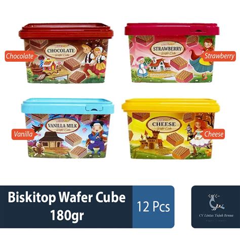 Biskitop Wafer Cube 180gr Food And Beverages CV Lintas Tujuh Benua