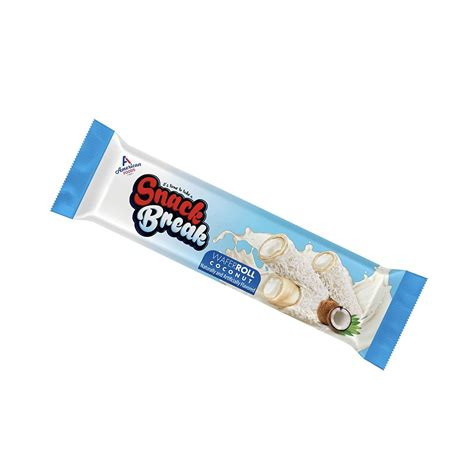 Coconut Rolled Wafer Snacks with Creamy Filling | Individually Wrapped ...