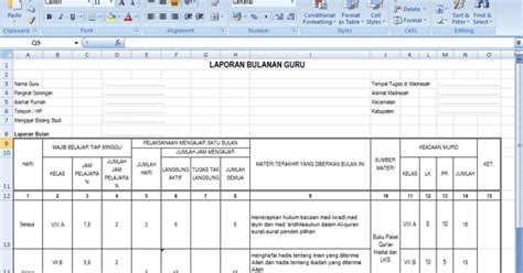 Contoh format laporan bulanan paud - satlasopa