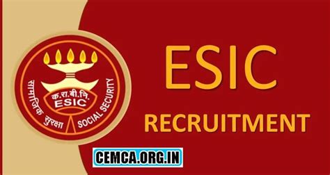 ESIC Recruitment 2024 Apply Online Notification Exam Date Esic