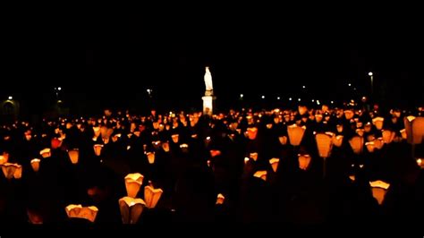 Candlelight Procession From Lourdes Youtube