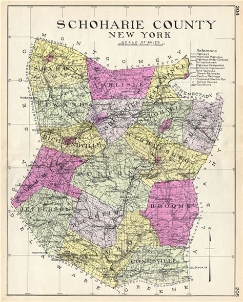 Schoharie County New York Geographicus Rare Antique Maps