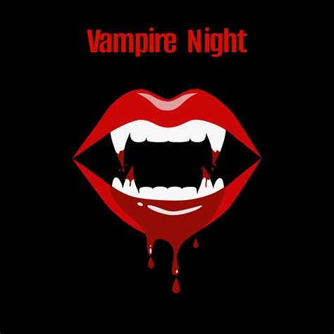 Vampire teeth with blood, vampire sucking blood. 20514425 Vector Art at ...