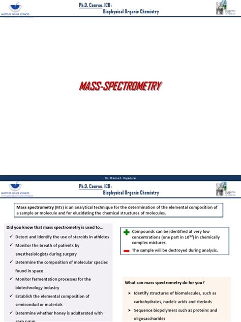 Mass Spectrometry | PDF