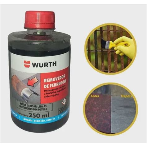 Removedor De Ferrugem Wurth 250ml No Shoptime