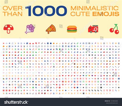 Emoji Set Over Than 1000 Emoticons Stock Vector (Royalty Free ...