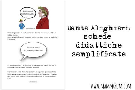 Dante Schede Didattiche Semplificate Mammarum