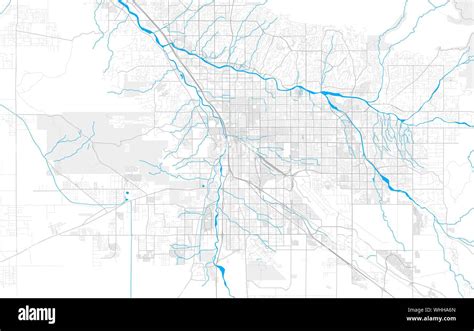 Rich Detailed Vector Area Map Of Tucson Arizona U S A Map Template