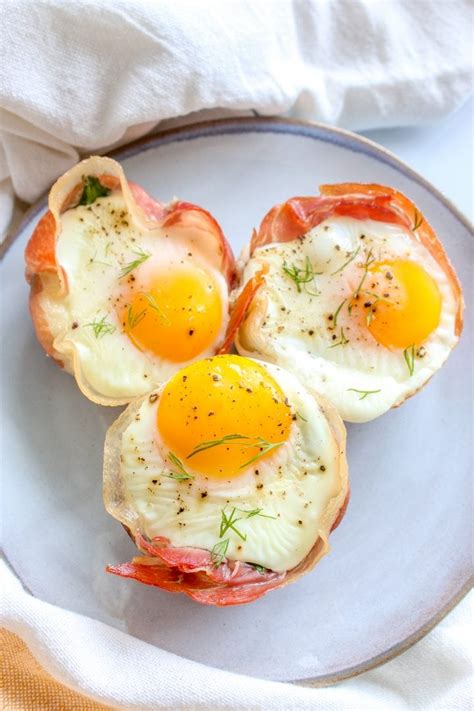 Prosciutto Egg Cups Recipe Sweet Cs Designs