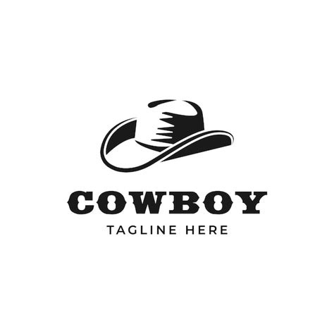 Chapeau De Cowboy Vector Logo Design Ic Ne Illustration Vecteur Premium