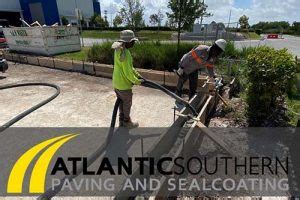 Concrete Parking Lot Contractor Atlantic Southern Paving Sealcoating