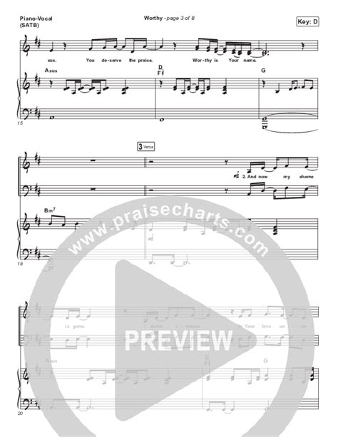 Worthy (Paradoxology) Sheet Music PDF (Elevation Worship) - PraiseCharts