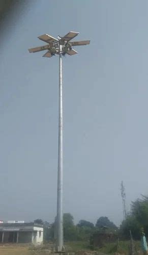 Aluminium Single Arm Solar High Mast Lighting Pole 12 M At Rs 125000