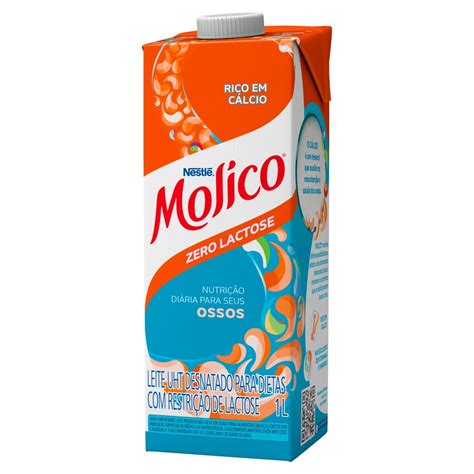 Leite Uht Desnatado Zero Lactose Molico 1LT Center Box Plus