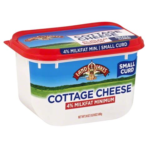 Land O Lakes Milk Fat Small Curd Cottage Cheese Oz Walmart