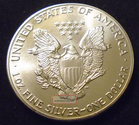 1986 American Silver Eagle $1 Dollar 1 Oz Silver Coin