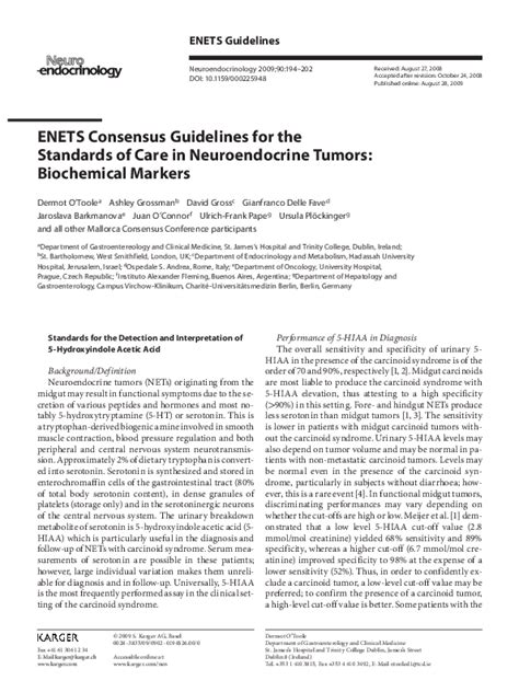 Pdf Enets Consensus Guidelines For The Standards Of Care In