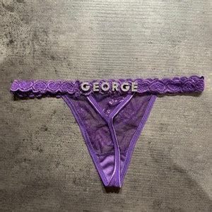 PERSONALIZED Sexy Custom Name Panties G String Lace Thong Valentine Bikini Lingerie Crystal