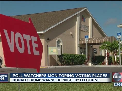 Republican Poll Watchers In Local Polling Places