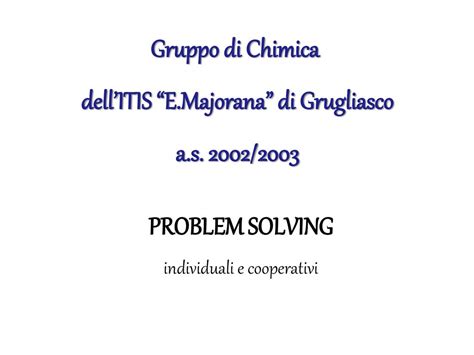 DellITIS E Majorana Di Grugliasco Ppt Scaricare