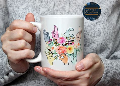 Fuck You Sign Language Mug Latter Mug Travel Tumbler Personalised Mug Etsy