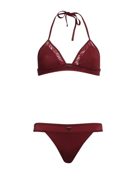 Emporio Armani Bikini In Red Lyst