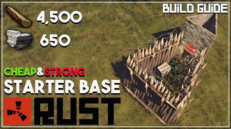 The Best Cheap Starter Base In Rust Base Building Youtube