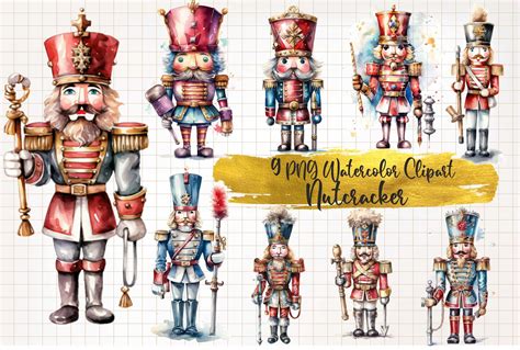 Nutcracker Watercolor Clipart Graphic By WaterColorArch Creative Fabrica