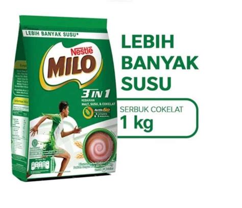 Milo Activ Go 3 In 1 Pouch 1kg Lazada Indonesia