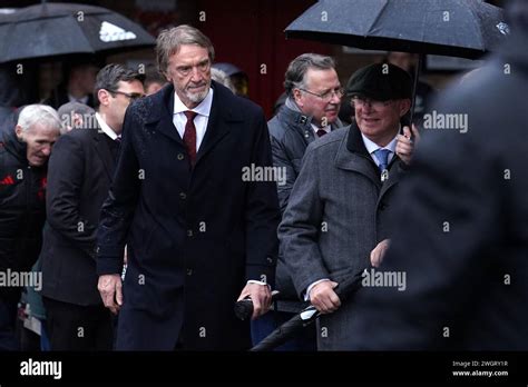 Sir Jim Ratcliffe Left With Former Manchester United Manager Sir Alex Ferguson Centre After